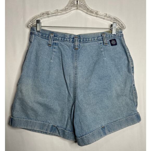 Vintage Giorgio Saint Angelo Blue Jean Shorts high waisted size 14 - Picture 7 of 12